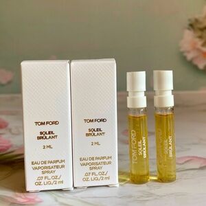 2x Tom Ford SOLEIL BRULANT Eau de Parfum EDP Spray - 0.07oz/2 ml Sample